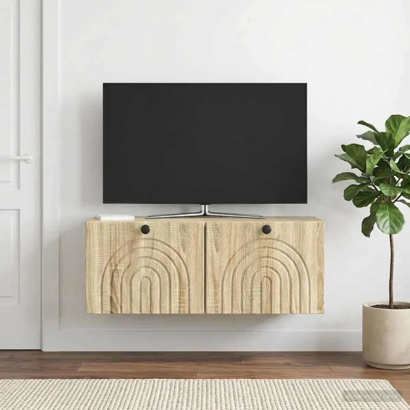 Sieninė TV spintelė Sonoma ąžuolas 78,5 x 31 x 30 cm
