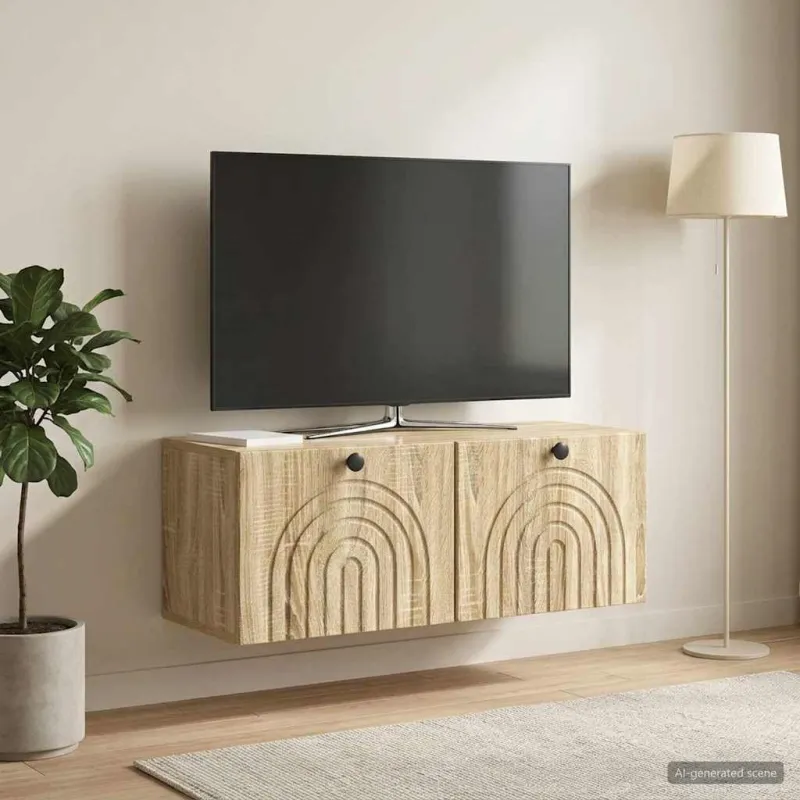 Sieninė TV spintelė Sonoma ąžuolas 78,5 x 31 x 30 cm