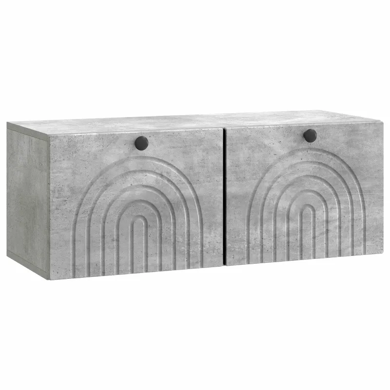 Sieninė TV spintelė Betono pilka 78,5 x 31 x 30 cm