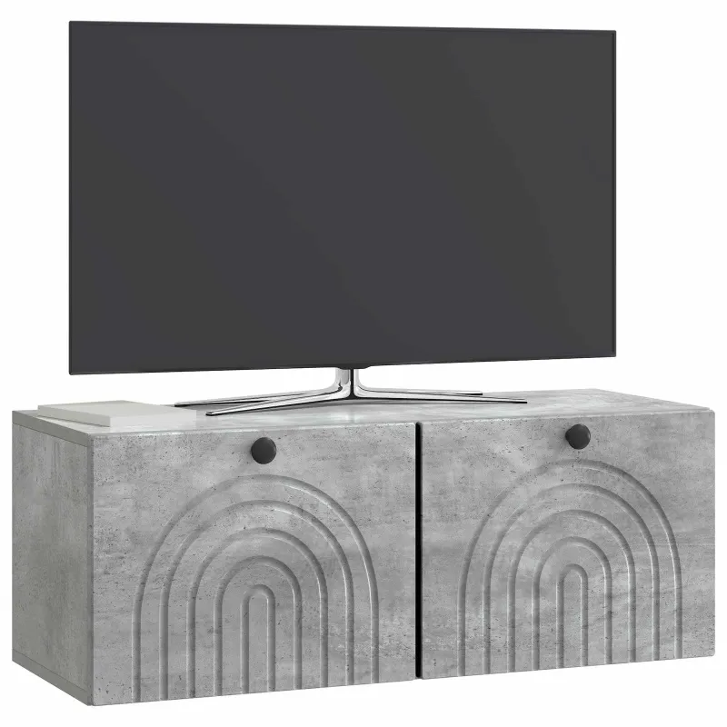 Sieninė TV spintelė Betono pilka 78,5 x 31 x 30 cm