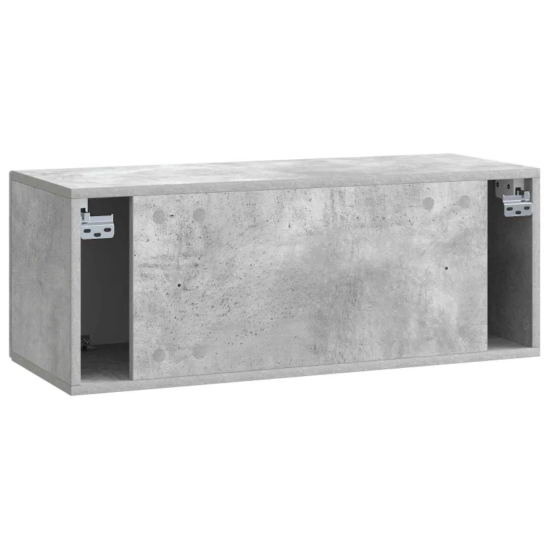 Sieninė TV spintelė Betono pilka 78,5 x 31 x 30 cm