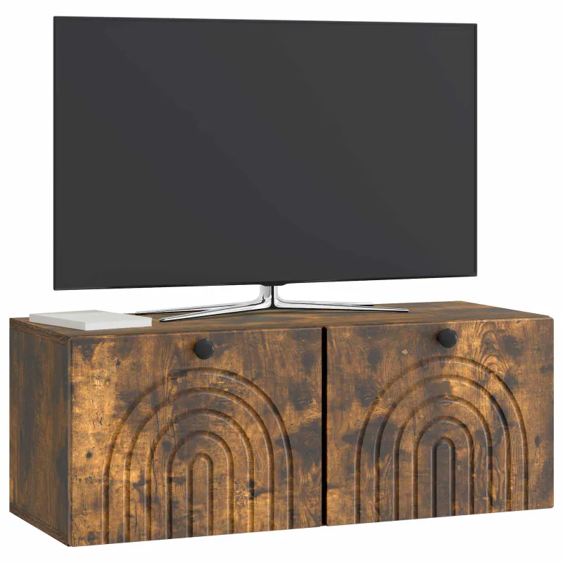 Sieninė TV spintelė Dūminio ąžuolo 78,5 x 31 x 30 cm