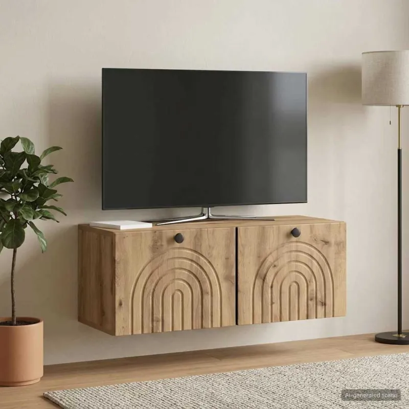 Sieninė TV spintelė Artisano ąžuolo 78,5 x 31 x 30 cm