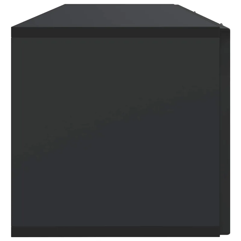 Sieninė TV spintelė Juoda 98 x 31 x 30 cm Apdirbta mediena