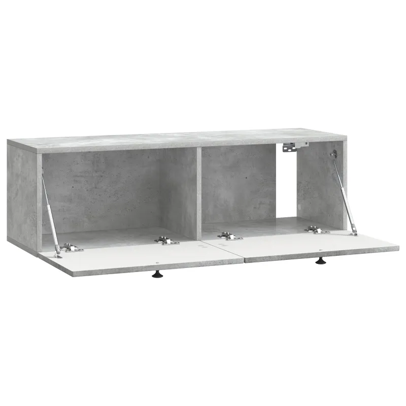 Sieninė TV spintelė Betono pilka 98 x 31 x 30 cm