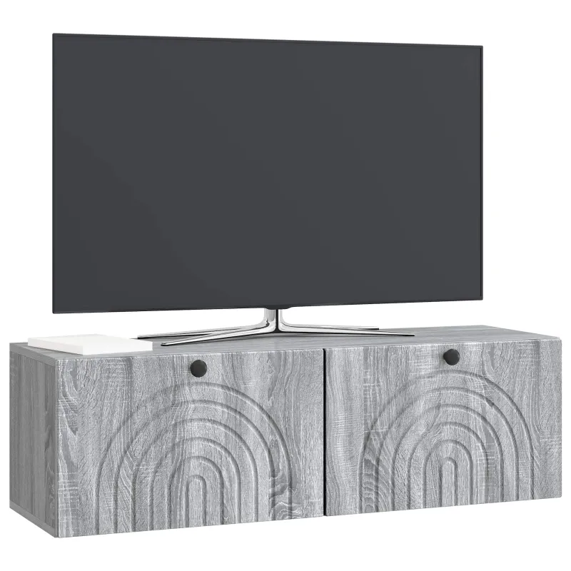 Sieninė TV spintelė Pilka sonoma ąžuolo 98 x 31 x 30 cm