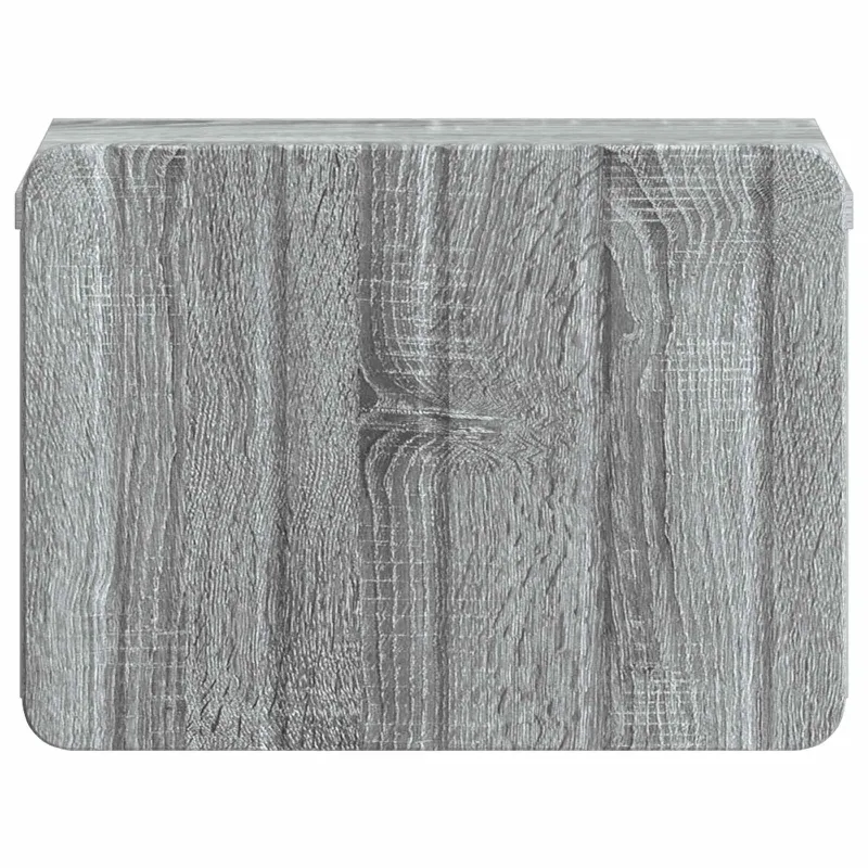 Sieninis naktinis staliukas su stalčių Pilka sonoma ąžuolo