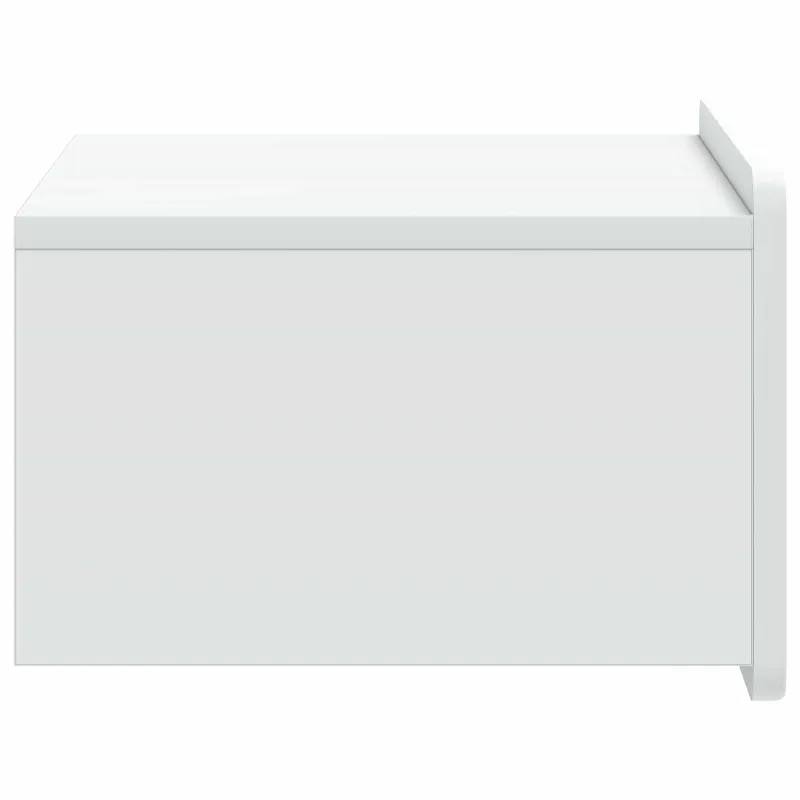 Sieninis naktinis staliukas 2 pcs Balta 49 x 34,5 x 24 cm