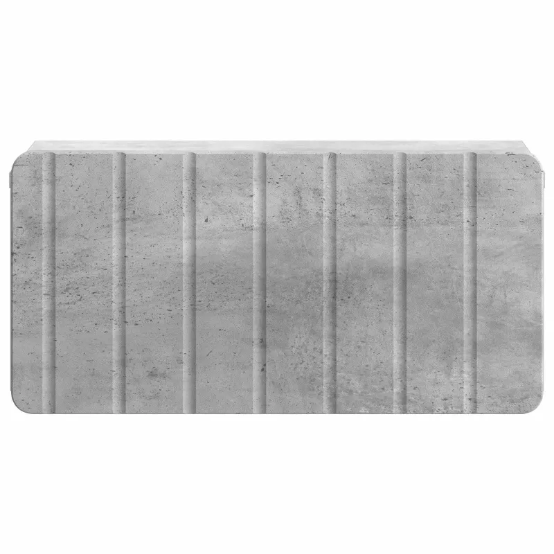 Sieninis naktinis staliukas Betono pilka 49 x 34,5 x 24 cm