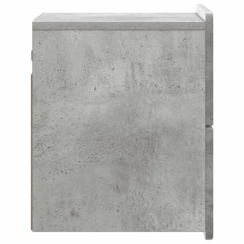 Sieninis naktinis staliukas Betono pilka 33 x 34,5 x 43 cm