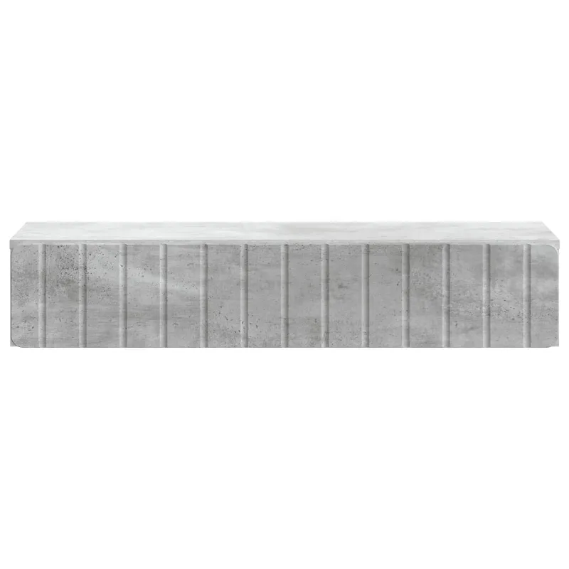 Sieninis šoninis staliukas Betono pilka 87,5 x 34,5 x 17 cm