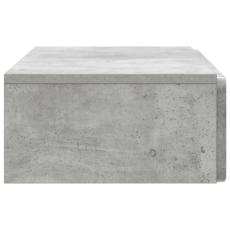 Sieninis šoninis staliukas Betono pilka 87,5 x 34,5 x 17 cm