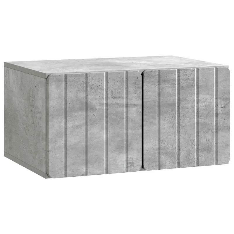 Sieninė TV spintelė Betono pilka 59,5 x 41 x 30 cm