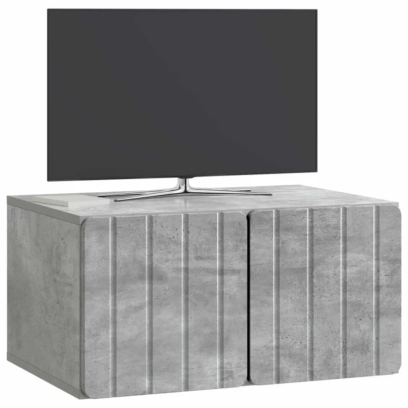 Sieninė TV spintelė Betono pilka 59,5 x 41 x 30 cm