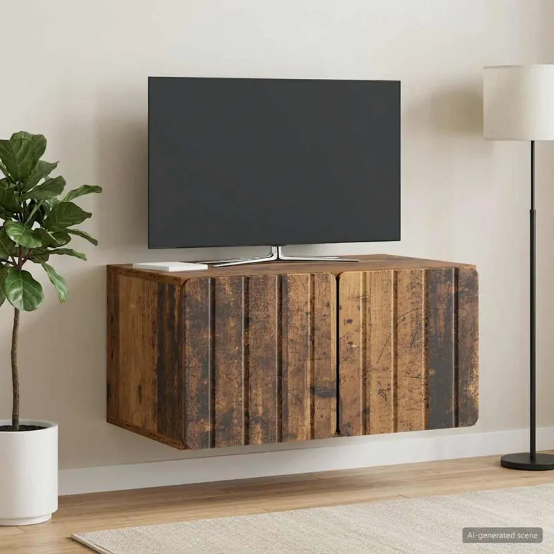 Sieninė TV spintelė Sendintos medienos 59,5 x 41 x 30 cm