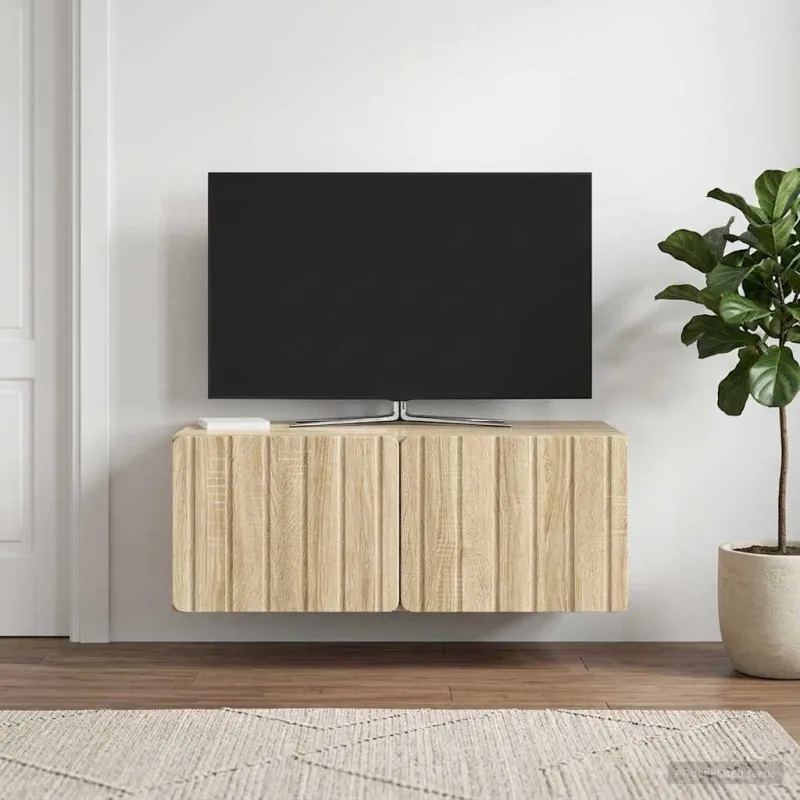 Sieninė TV spintelė Sonoma ąžuolas 78,5 x 41 x 30 cm