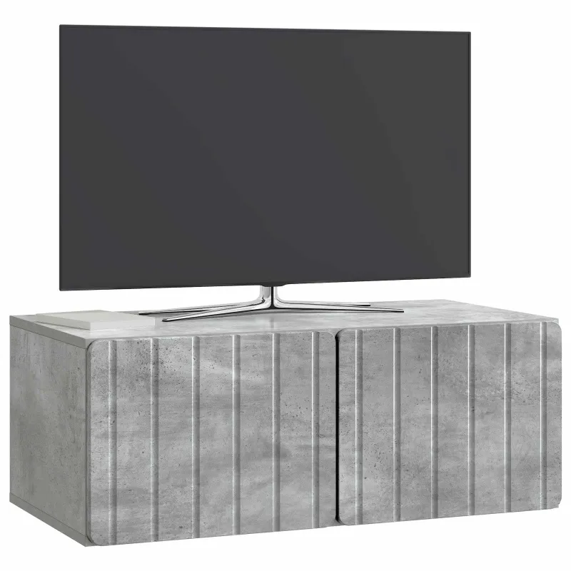Sieninė TV spintelė Betono pilka 78,5 x 41 x 30 cm