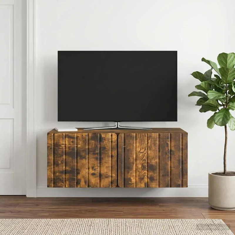 Sieninė TV spintelė Dūminio ąžuolo 78,5 x 41 x 30 cm