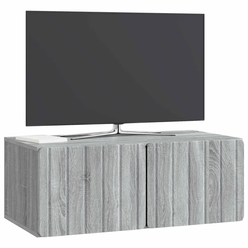 Sieninė TV spintelė Pilka sonoma ąžuolo 78,5 x 41 x 30 cm