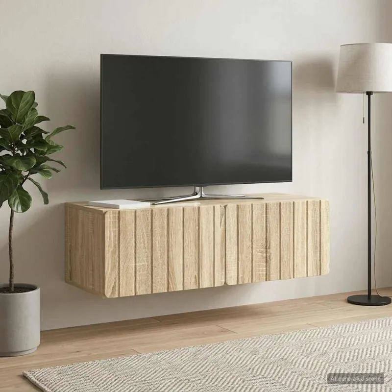 Sieninė TV spintelė Sonoma ąžuolas 98 x 41 x 30 cm