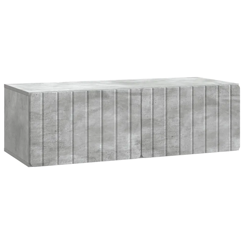 Sieninė TV spintelė Betono pilka 98 x 41 x 30 cm