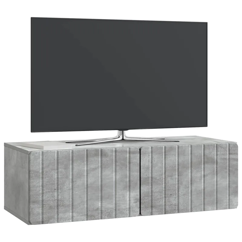 Sieninė TV spintelė Betono pilka 98 x 41 x 30 cm