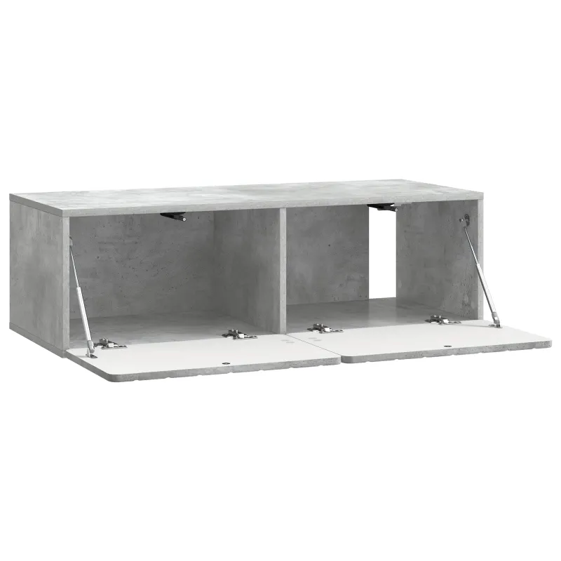 Sieninė TV spintelė Betono pilka 98 x 41 x 30 cm