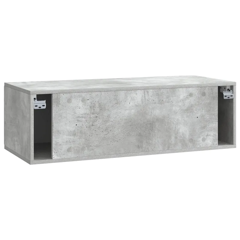 Sieninė TV spintelė Betono pilka 98 x 41 x 30 cm