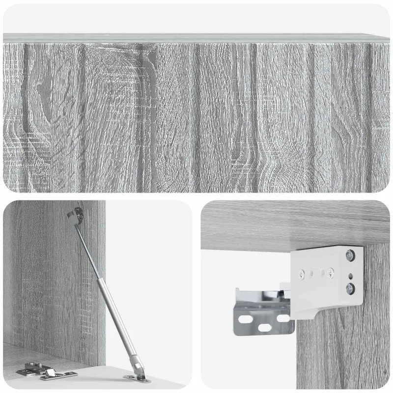 Sieninė TV spintelė Pilka sonoma ąžuolo 98 x 41 x 30 cm