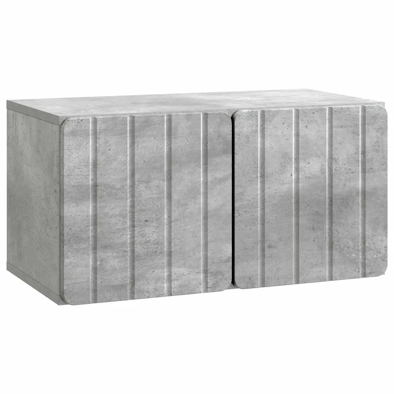 Sieninė TV spintelė Betono pilka 59,5 x 31 x 30 cm