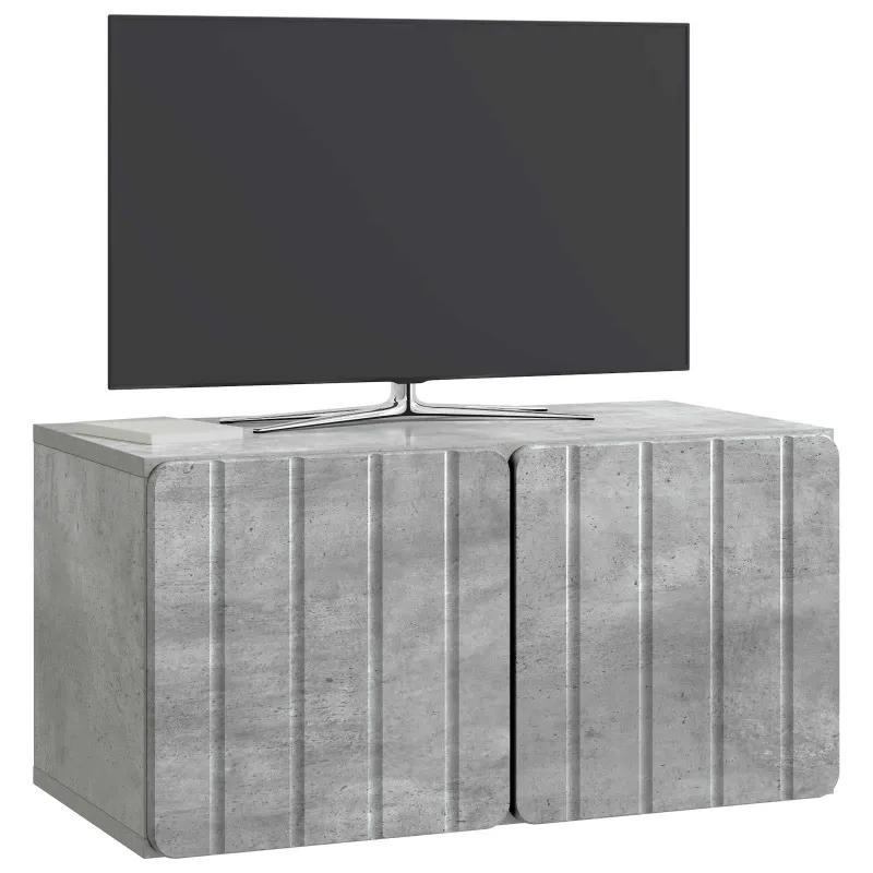 Sieninė TV spintelė Betono pilka 59,5 x 31 x 30 cm