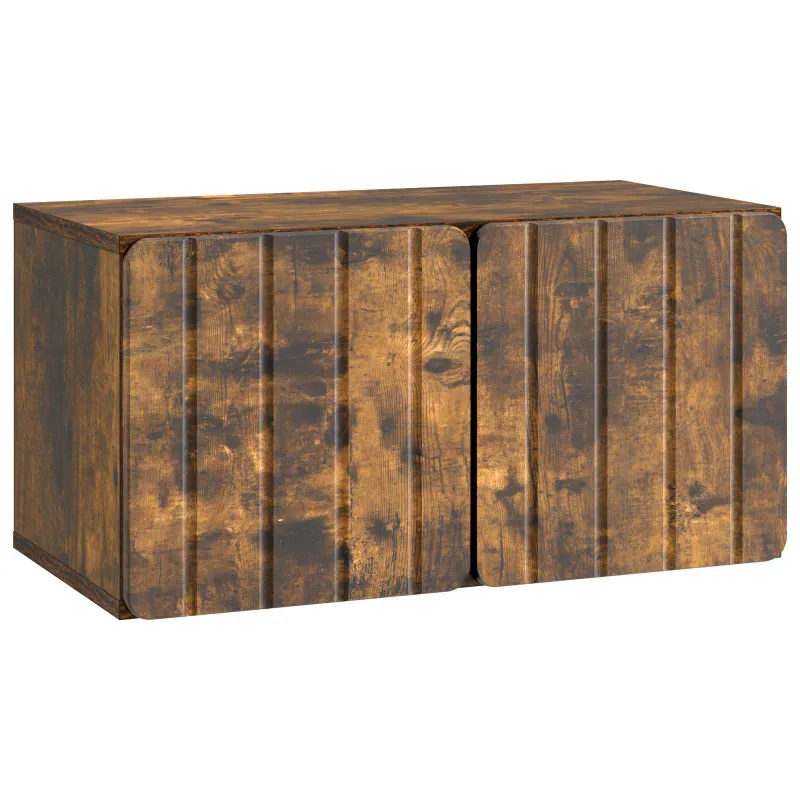 Sieninė TV spintelė Dūminio ąžuolo 59,5 x 31 x 30 cm