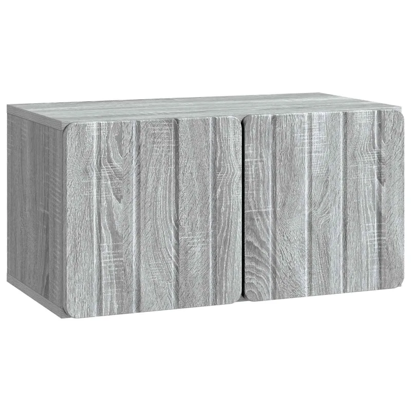 Sieninė TV spintelė Pilka sonoma ąžuolo 59,5 x 31 x 30 cm