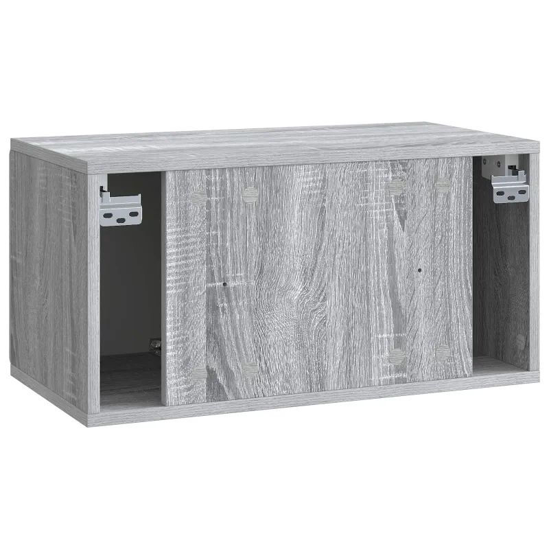 Sieninė TV spintelė Pilka sonoma ąžuolo 59,5 x 31 x 30 cm