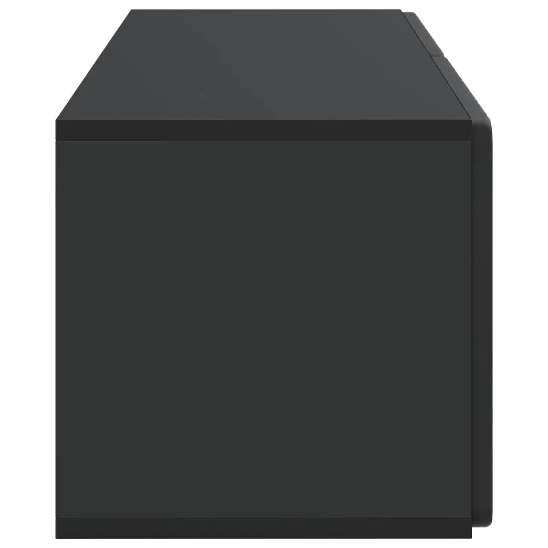 Sieninė TV spintelė Juoda 78,5 x 31 x 30 cm Apdirbta mediena