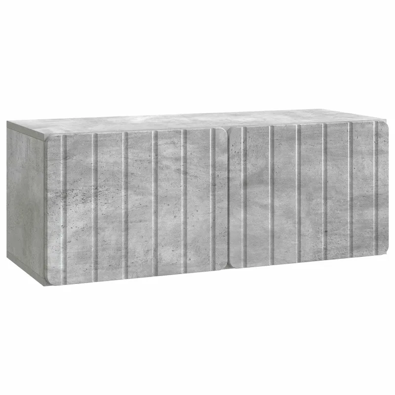 Sieninė TV spintelė Betono pilka 78,5 x 31 x 30 cm