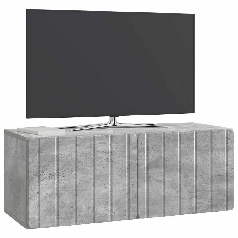 Sieninė TV spintelė Betono pilka 78,5 x 31 x 30 cm