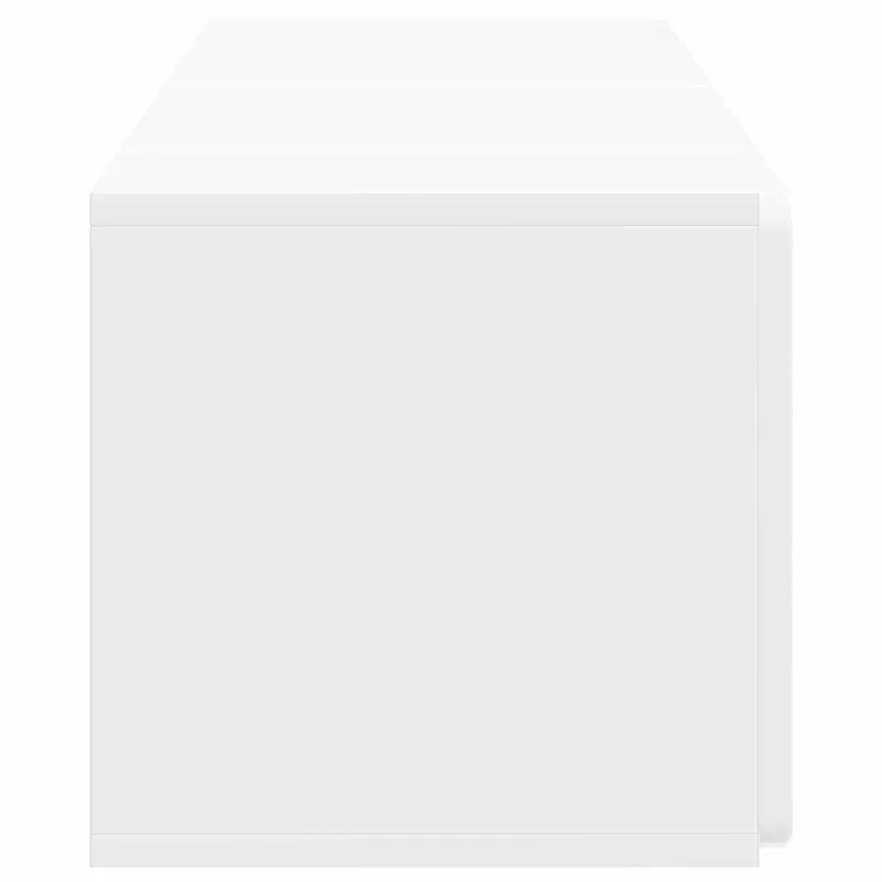 Sieninė TV spintelė Itin blizgi balta 78,5 x 31 x 30 cm