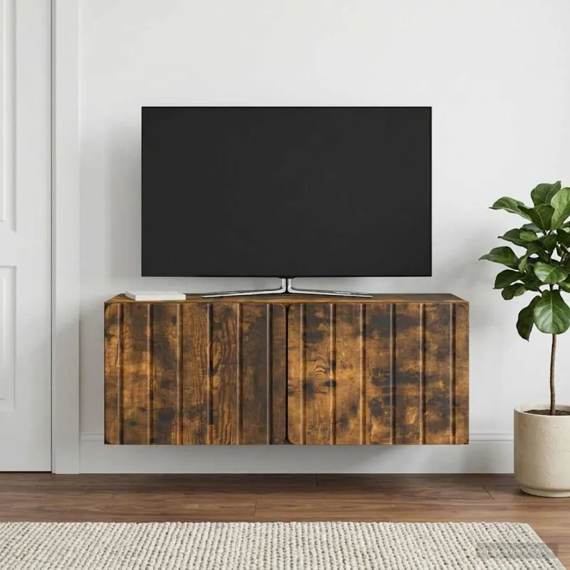Sieninė TV spintelė Dūminio ąžuolo 78,5 x 31 x 30 cm