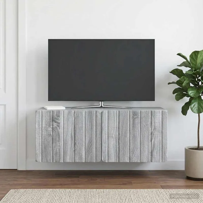 Sieninė TV spintelė Pilka sonoma ąžuolo 78,5 x 31 x 30 cm