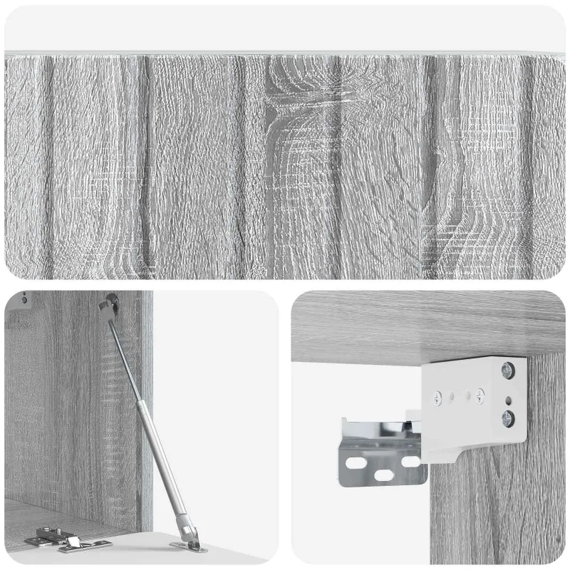 Sieninė TV spintelė Pilka sonoma ąžuolo 78,5 x 31 x 30 cm