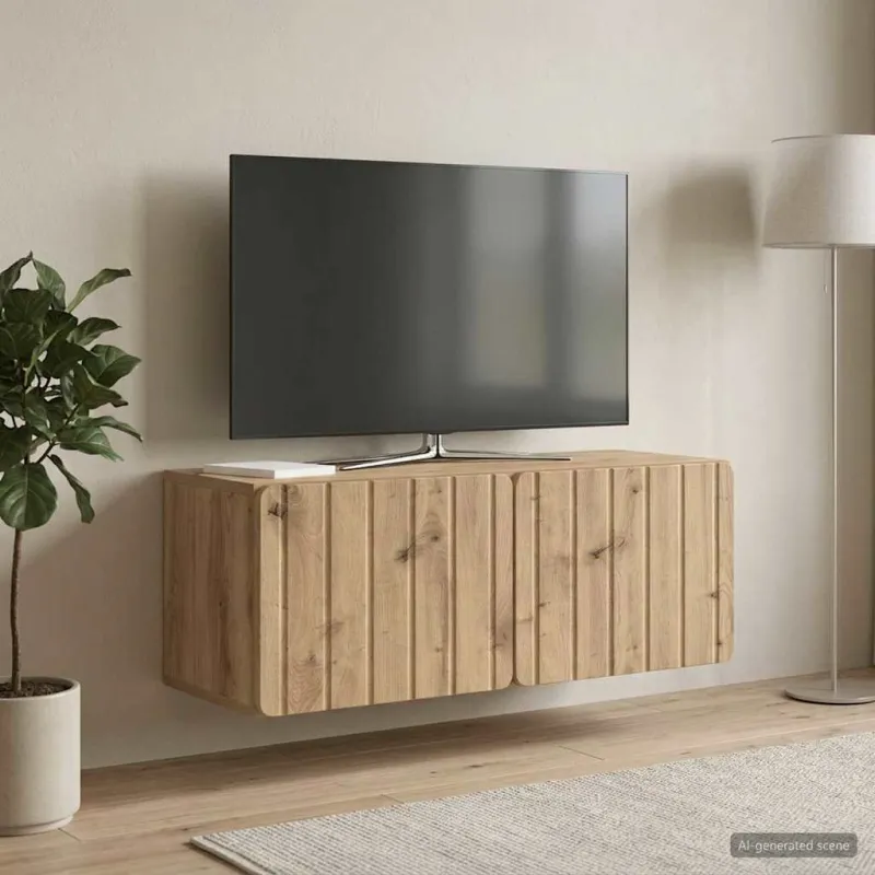 Sieninė TV spintelė Artisano ąžuolo 78,5 x 31 x 30 cm