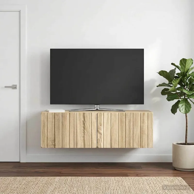 Sieninė TV spintelė Sonoma ąžuolas 98 x 31 x 30 cm