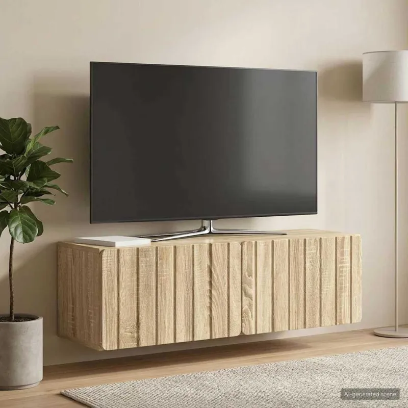 Sieninė TV spintelė Sonoma ąžuolas 98 x 31 x 30 cm