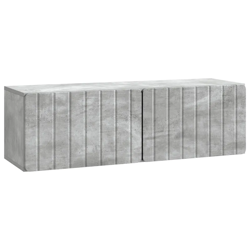 Sieninė TV spintelė Betono pilka 98 x 31 x 30 cm