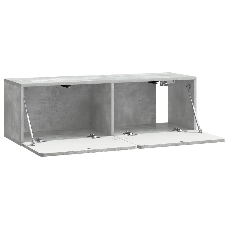 Sieninė TV spintelė Betono pilka 98 x 31 x 30 cm