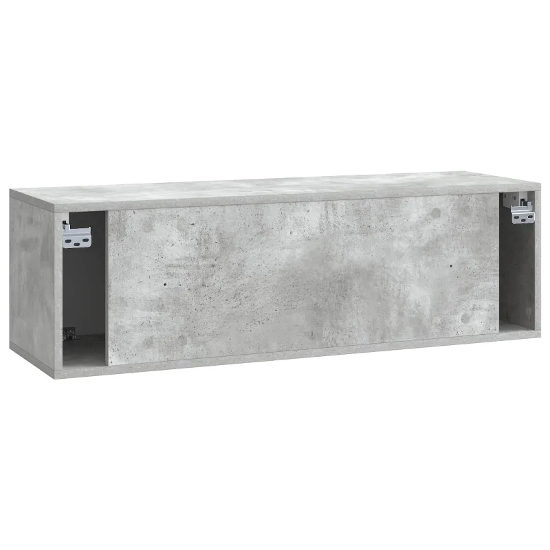 Sieninė TV spintelė Betono pilka 98 x 31 x 30 cm