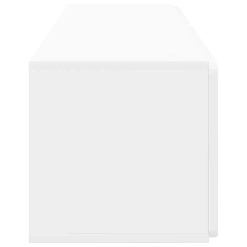 Sieninė TV spintelė Itin blizgi balta 98 x 31 x 30 cm