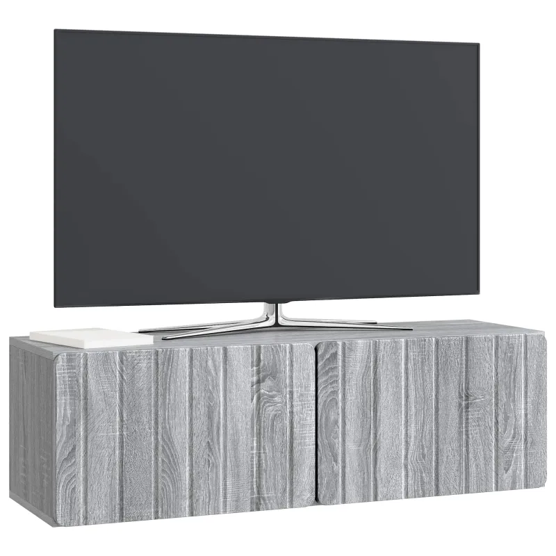 Sieninė TV spintelė Pilka sonoma ąžuolo 98 x 31 x 30 cm