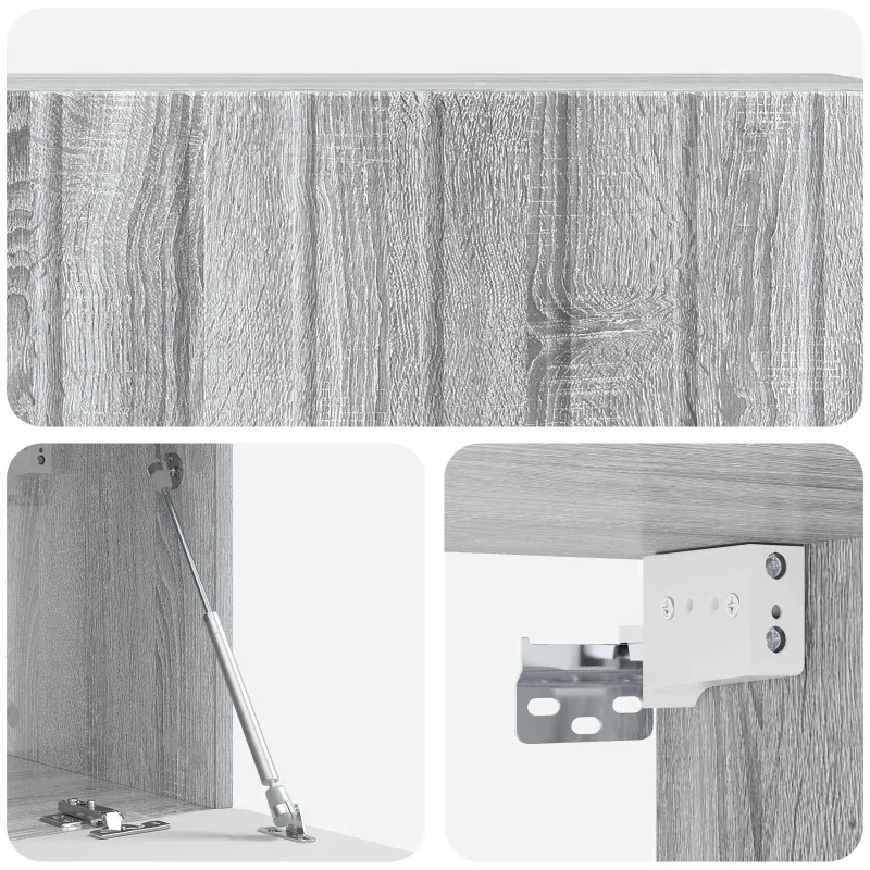Sieninė TV spintelė Pilka sonoma ąžuolo 98 x 31 x 30 cm
